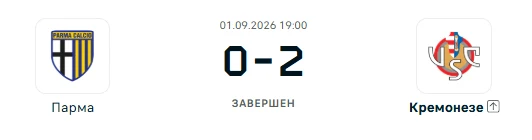 Парма - Кремонезе результат матча