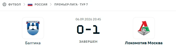 Динамо Махачкала - Родина результат матча
